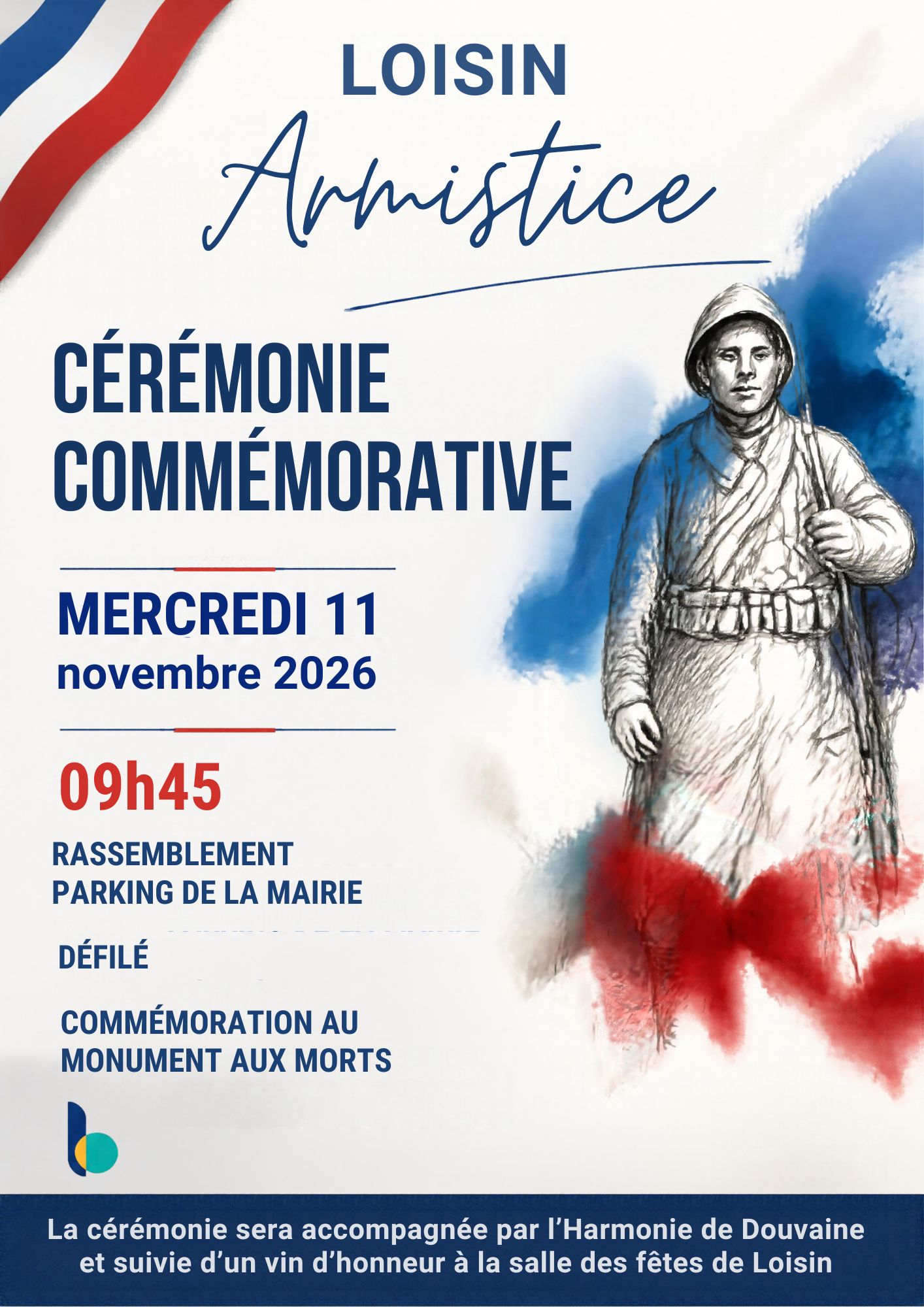 Cérémonie commémorative de l’Armistice – mercredi 11 novembre