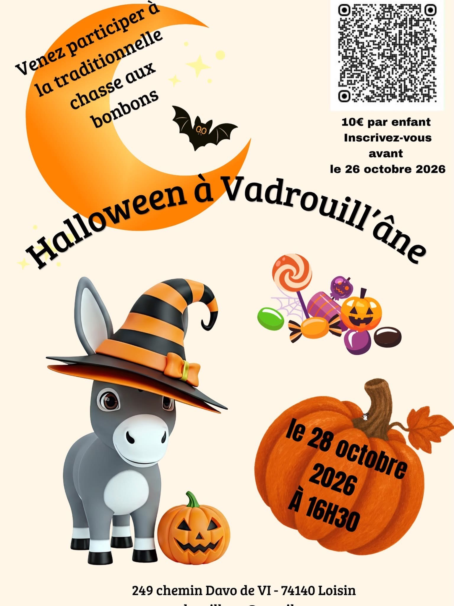 Halloween à Vadrouill’âne – mercredi 28 octobre