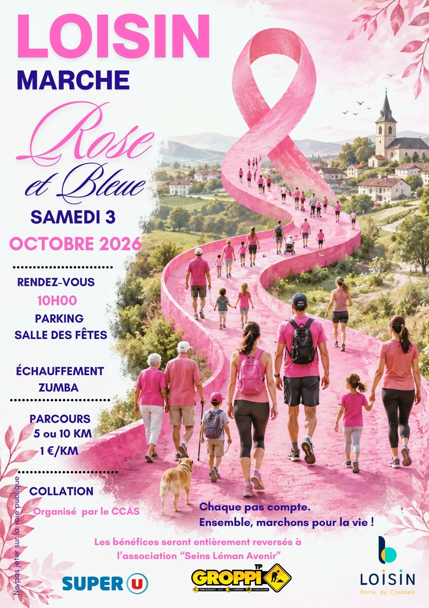 Marche Rose et Bleue – samedi 3 octobre 2026